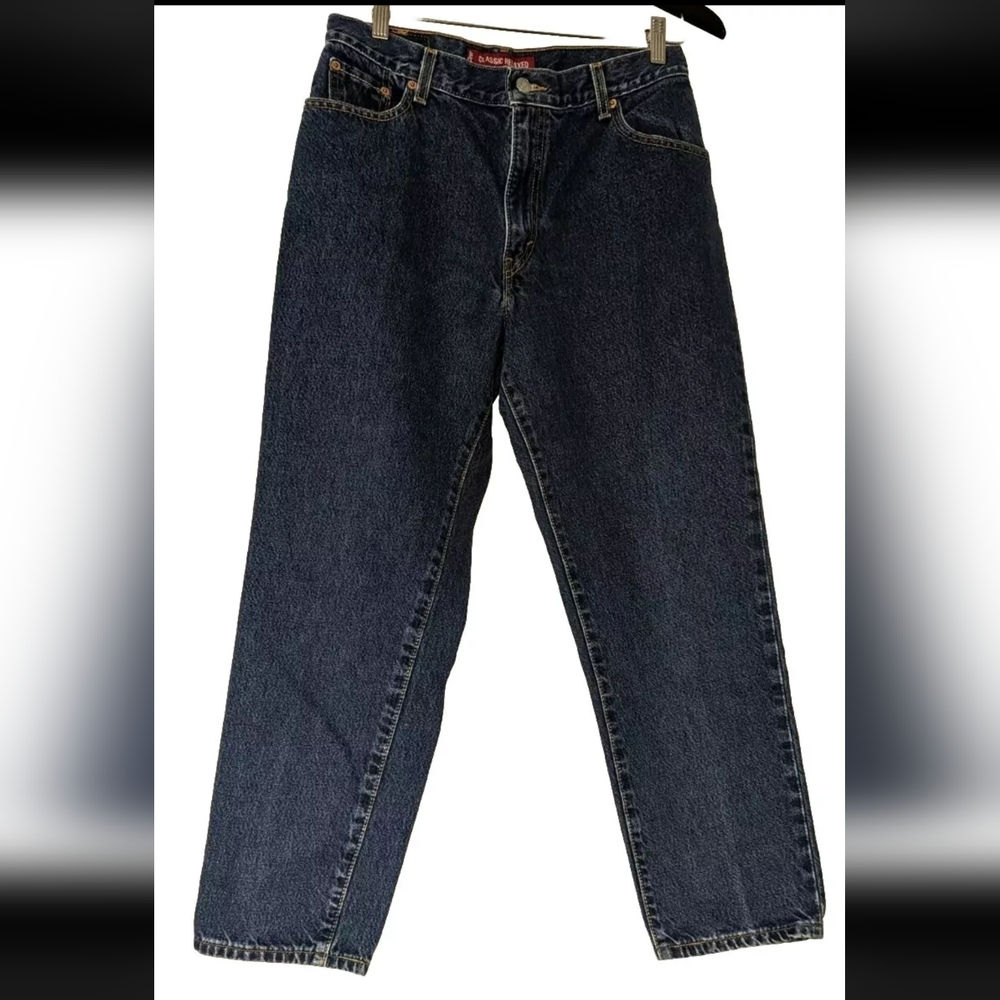 Levis 550 Jeans Womens 12 Relaxed Fit Tapered Leg Medium Wash Denim